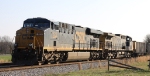 CSX 828 & 45 lead train V373 towards Marshall Steam plant